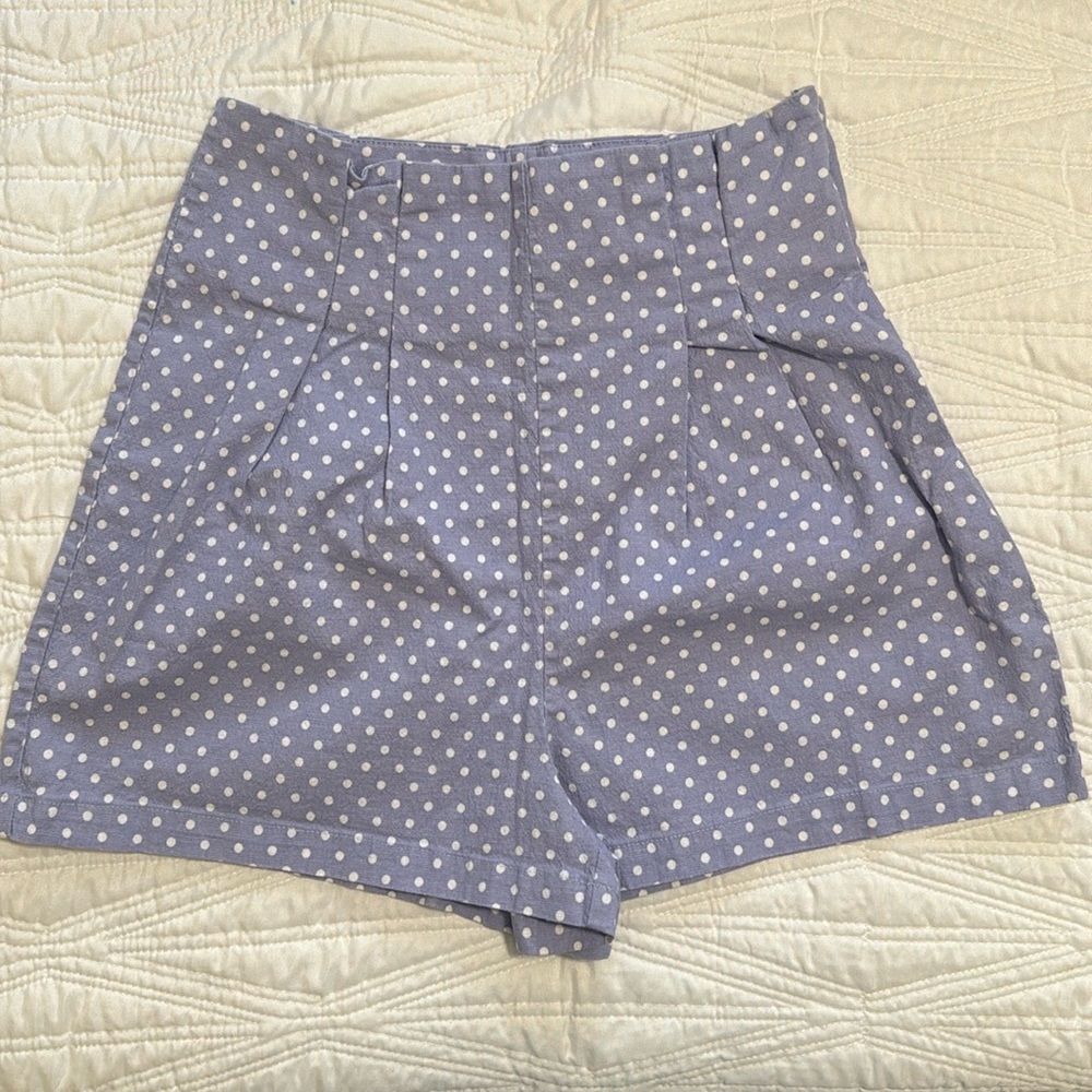 Sugar + L!ps Lilac Polka Dot Shorts